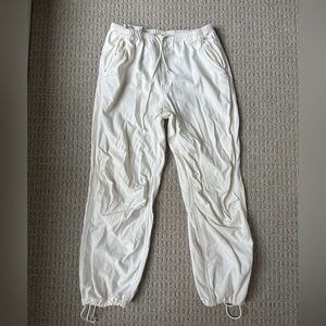 TNA White Oversized Cotton Pants